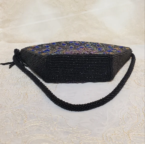 Chico's Beaded Peacock Handbag - Picture 13 of 16